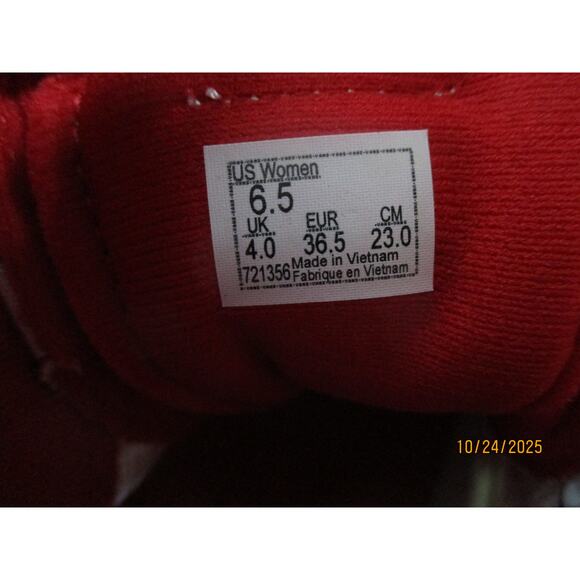 USED Vans Uni Filmore Hightop Sneaker-Tonal Checkerboard Red 6.5 WOMEN - Picture 5 of 7